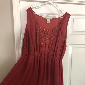 American Rag burnt orange dress
